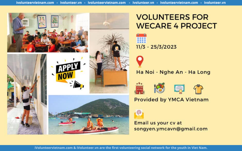 Tổ Chức YMCA Vietnam Tuyển Tình Nguyện Viên Cho Chuỗi Dự Án Wecare