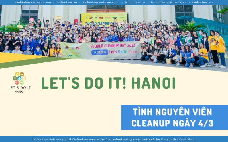 Let’s Do It! Hanoi Tuyển Tình Nguyện Viên Sự Kiện Cleanup Tháng 3