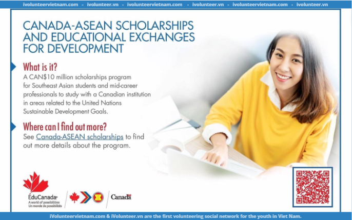 Chương Trình Học Bổng Canada ASEAN Và Trao Đổi Giáo Dục Để Phát Triển Năm 2023 Mở Đơn Đăng Ký