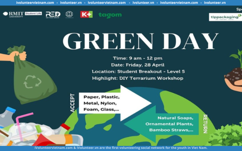 Ngày Hội Đổi Rác Lấy Quà “Green Day” Do Truyền Hình K+ Và Trường RMIT Hà Nội Tổ Chức