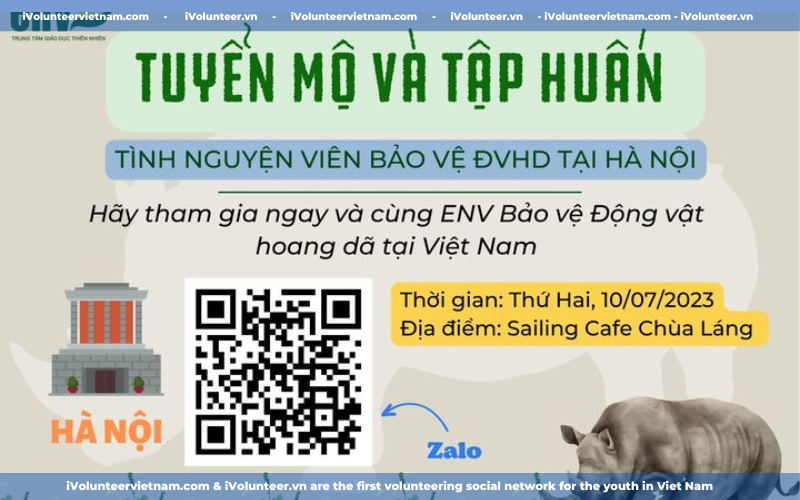 Chương Trình Tuyển Mộ Và Tập Huấn Tình Nguyện Viên Bảo Vệ Động Vật Hoang Dã 2023