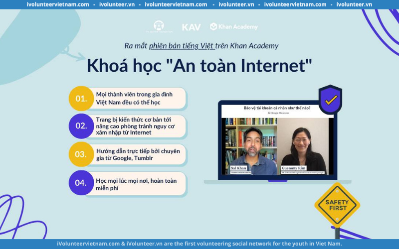 Khóa Học An Toàn Internet Hoàn Toàn Miễn Phí Bởi Khan Academy Việt Nam