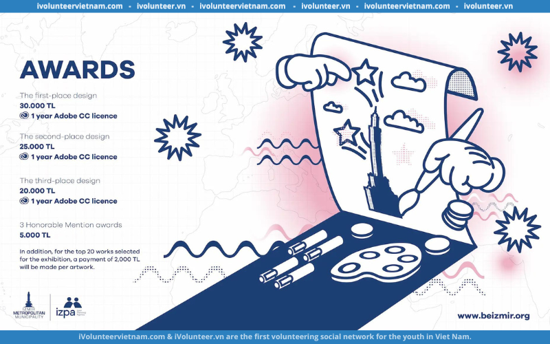 Cơ Hội Nhận Hơn 1000 USD Từ Cuộc Thi Vẽ Minh Họa Be Izmir Illustration 2023