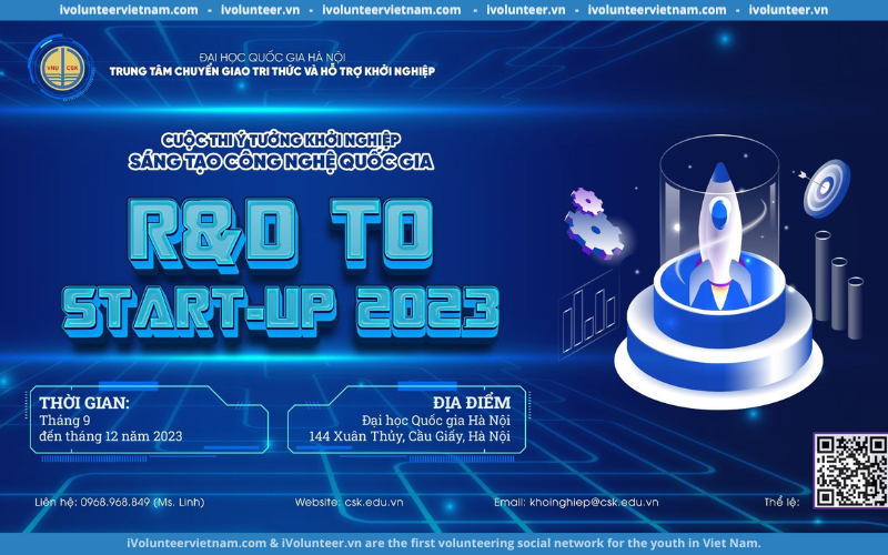 Cuộc Thi “Ý Tưởng Khởi Nghiệp Sáng Tạo Công Nghệ Quốc Gia” – R&D To Start-up 2023