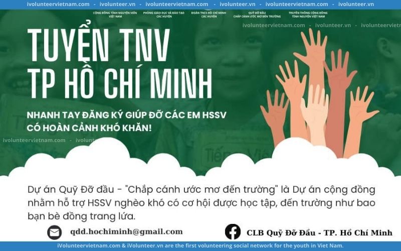 Dự Án Quỹ Đỡ Đầu Việt Nam Tuyển Tình Nguyện Viên Tại Thành Phố Hồ Chí Minh