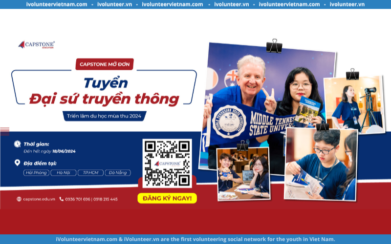 Capstone Vietnam Tuyển Tình Nguyện Viên Hỗ Trợ Triển Lãm Du Học Quốc Tế Mùa Thu 2024