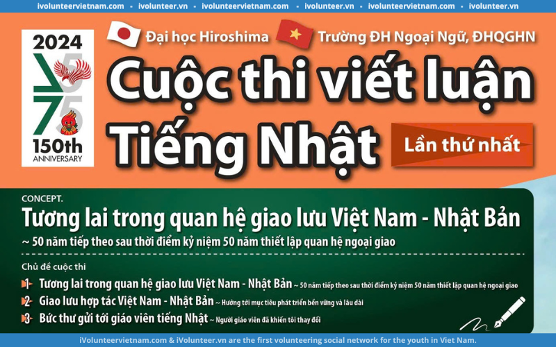 Cuộc Thi Viết Luận Tiếng Nhật Lần Thứ Nhất Mở Đơn Đăng Ký